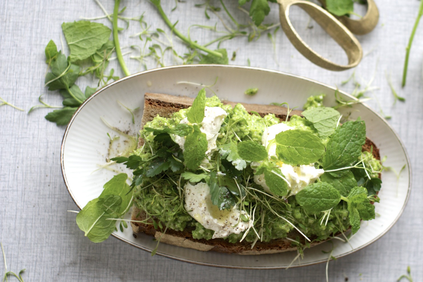 groene boterham